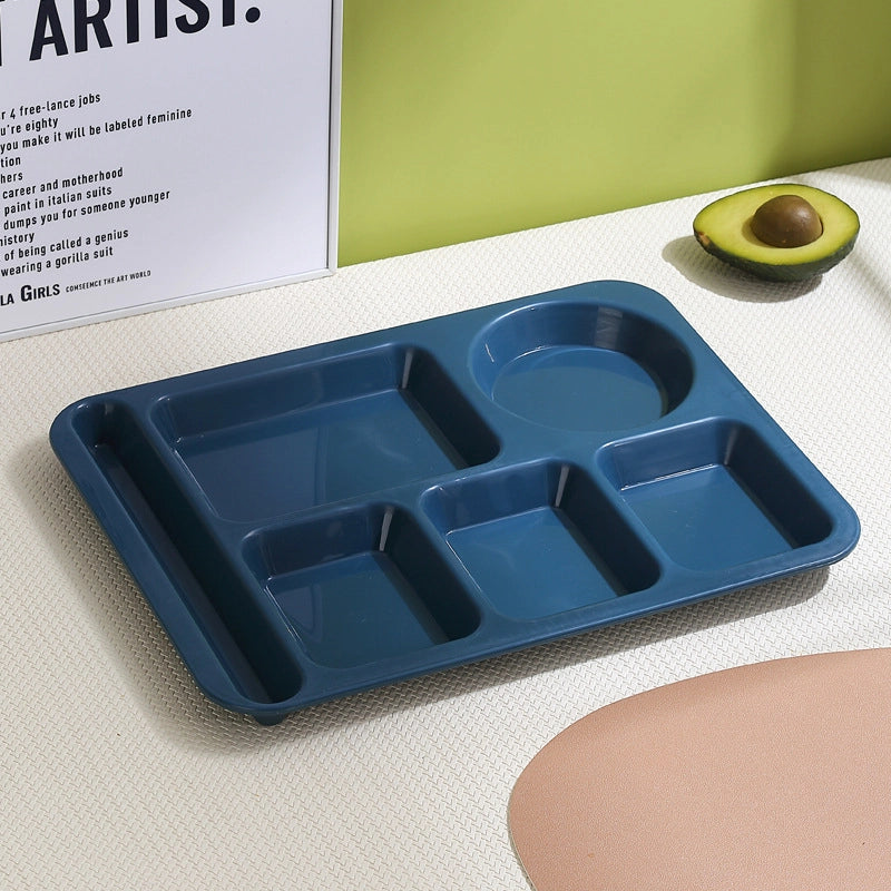 Creative Wheat Straw Dinner Plate Set Household Adult And Student's Split Fast Food Plate Thickened Canteen Rice Plate Bowl Cup And Saucer