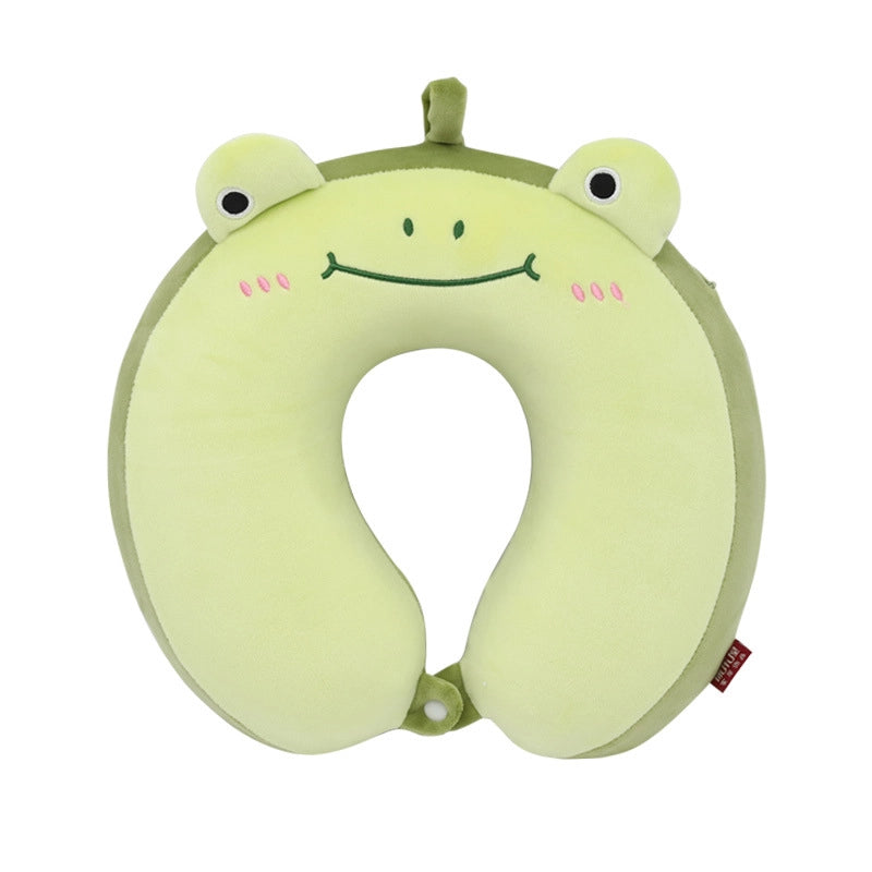 Cartoon Memory Cotton U-shaped Pillow Leisure House Travel Office Neck Pillow Slow Rebound Aircraft Travel Neck Pillow