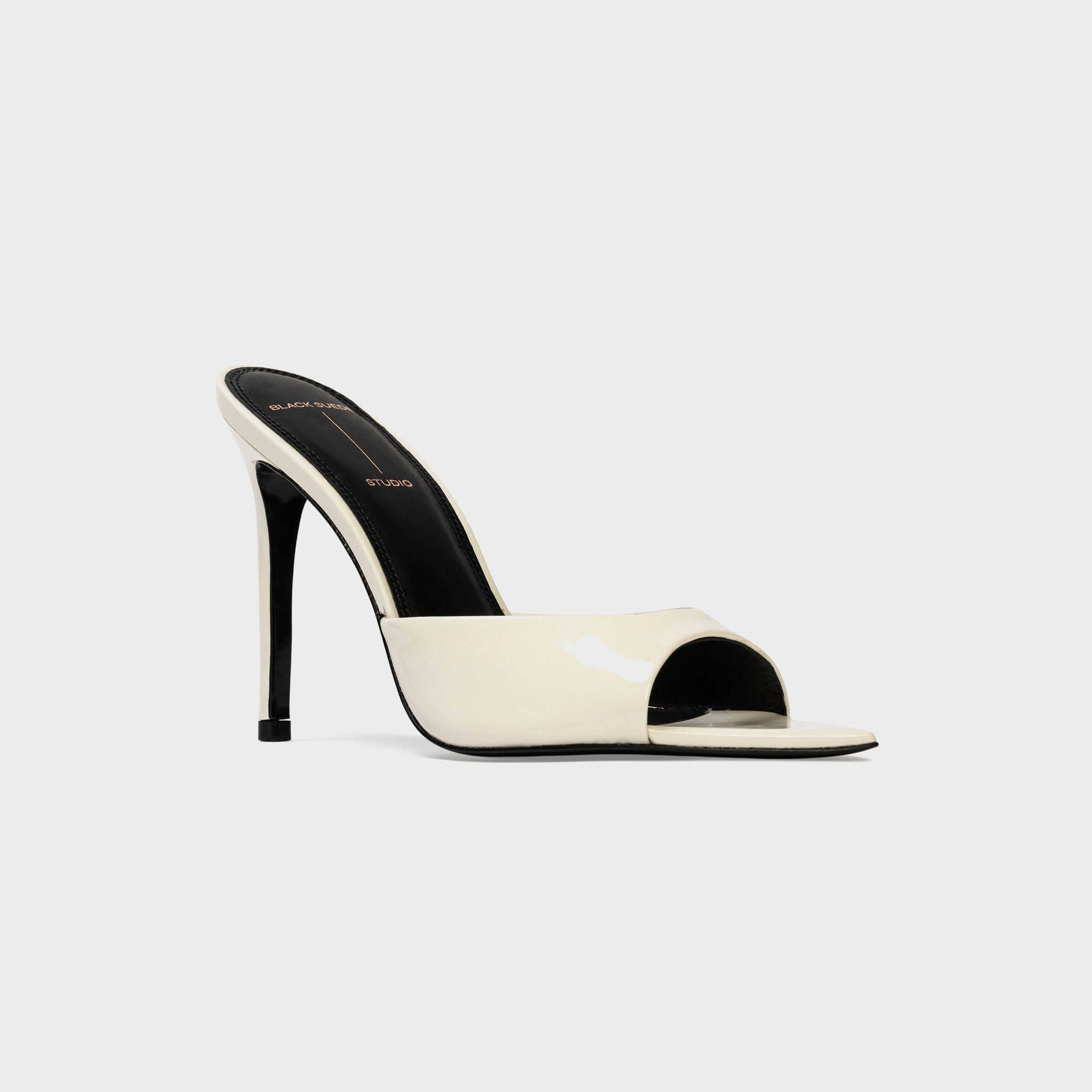 Black Suede Studio Brea 100 Patent Leather - Coconut
