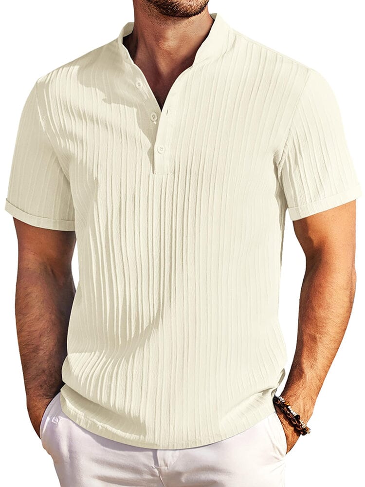 Casual Textured Henley T-Shirt (US Only)