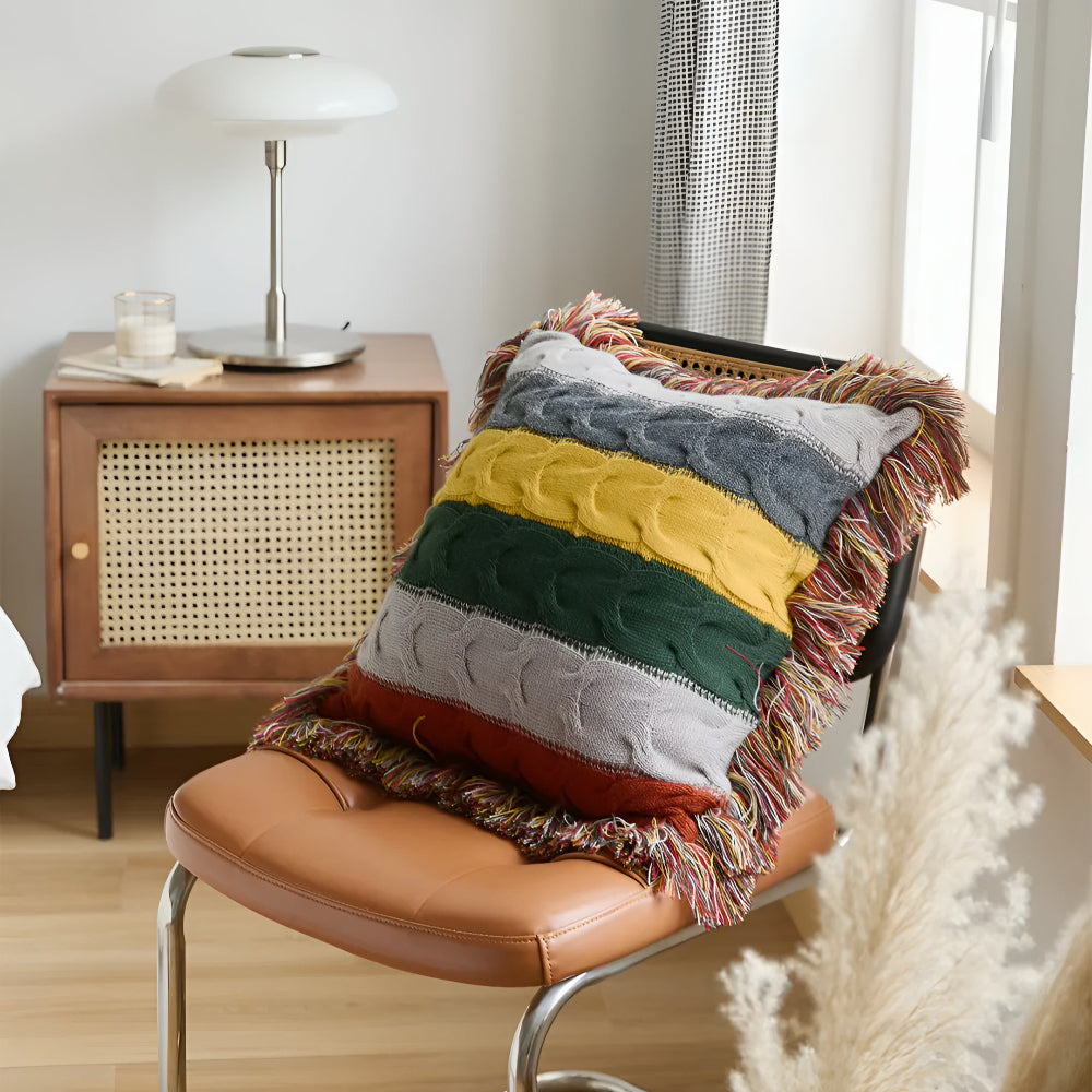 Colourful Radiance Knit Cushion