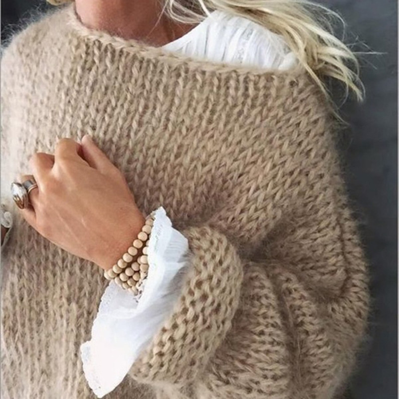 Casual Mohair Warm Knitted Sweater