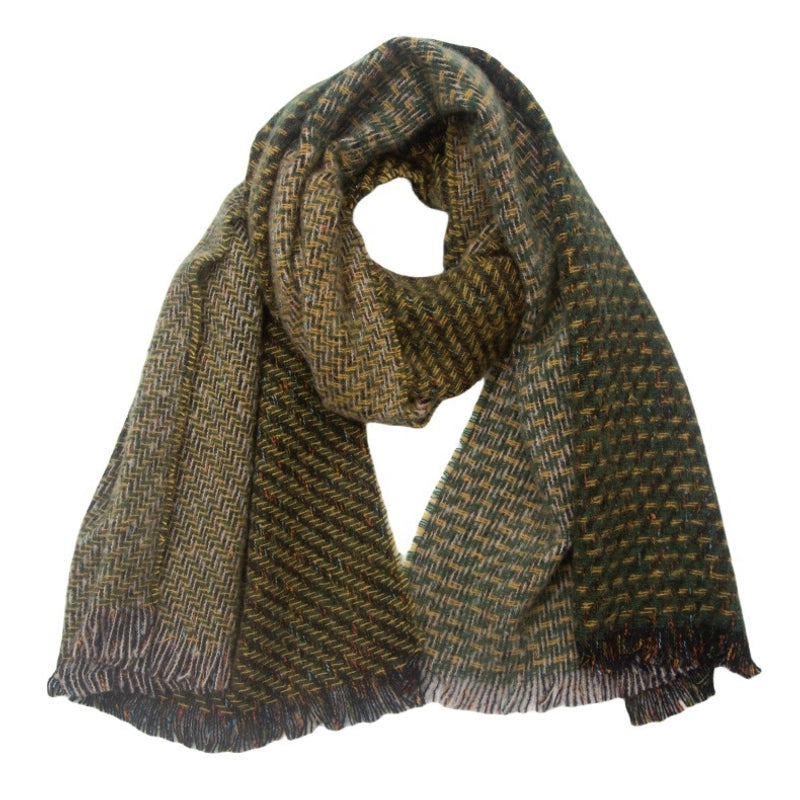 Unisex Casual Minimalist Color Block Polyester Scarf