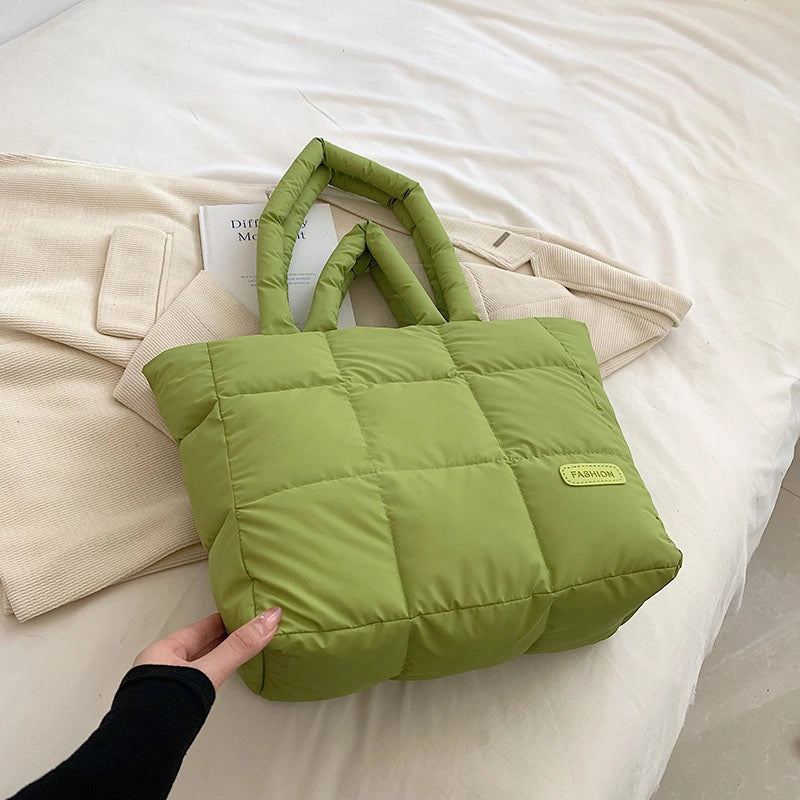 Women's All Seasons Oxford Cloth Solid Color Elegant Vacation Streetwear Sewing Thread Square Zipper Shoulder Bag