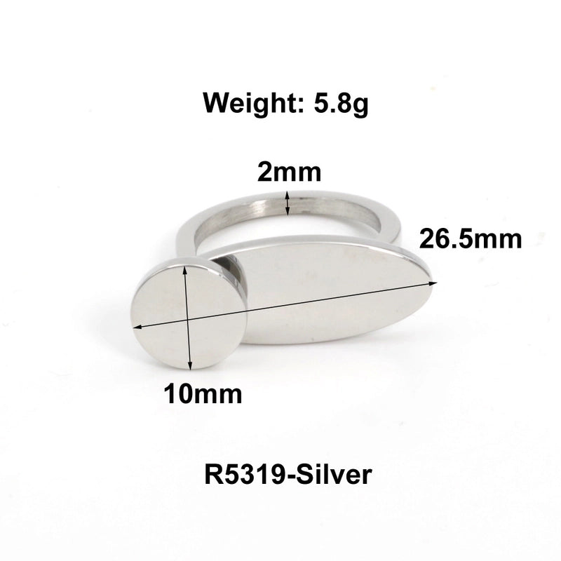 Vintage Style Classic Style Geometric Heart Shape Butterfly Titanium Steel Plating Rings