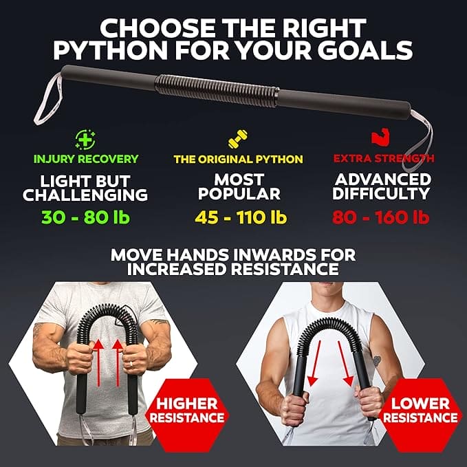 POWER TWISTER BAR - UPPER BODY EXERCISE FOR CHEST, SHOULDER, FOREARM, BICEP, AND ARM