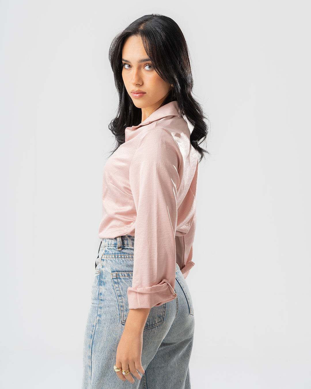 Women's Plain Long Sleeve Blouse