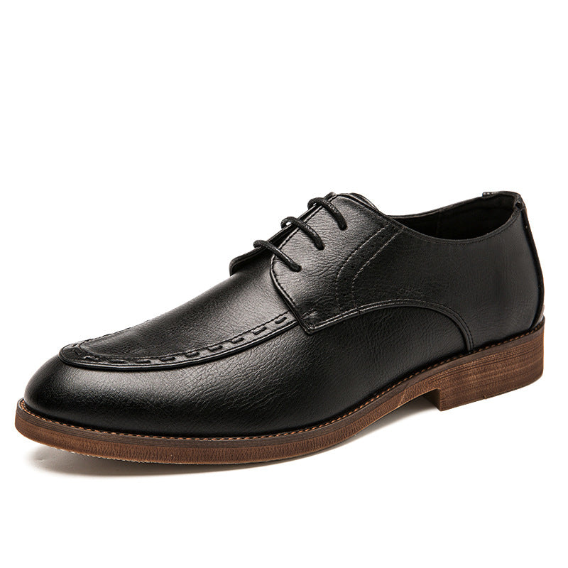 Men's Fashion British Style Leather Casual Shoes
