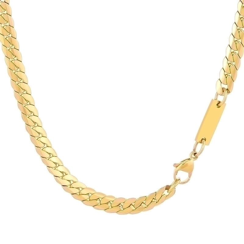 Jewelry Minimalist Geometric Stainless Steel 18K Gold Plated Bracelets Necklace