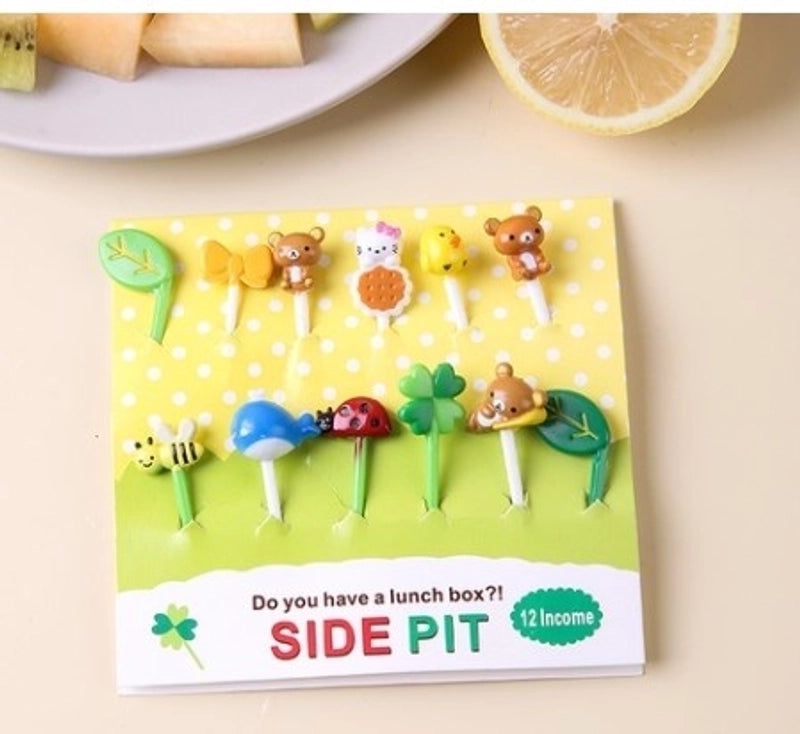 Casual Cartoon Plastic Fruit Fork 1 Set