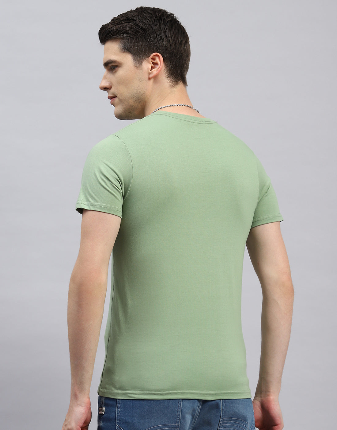 Men Green. Blue & Pink Solid Round Neck Half Sleeve T-Shirt (Pack of 3)