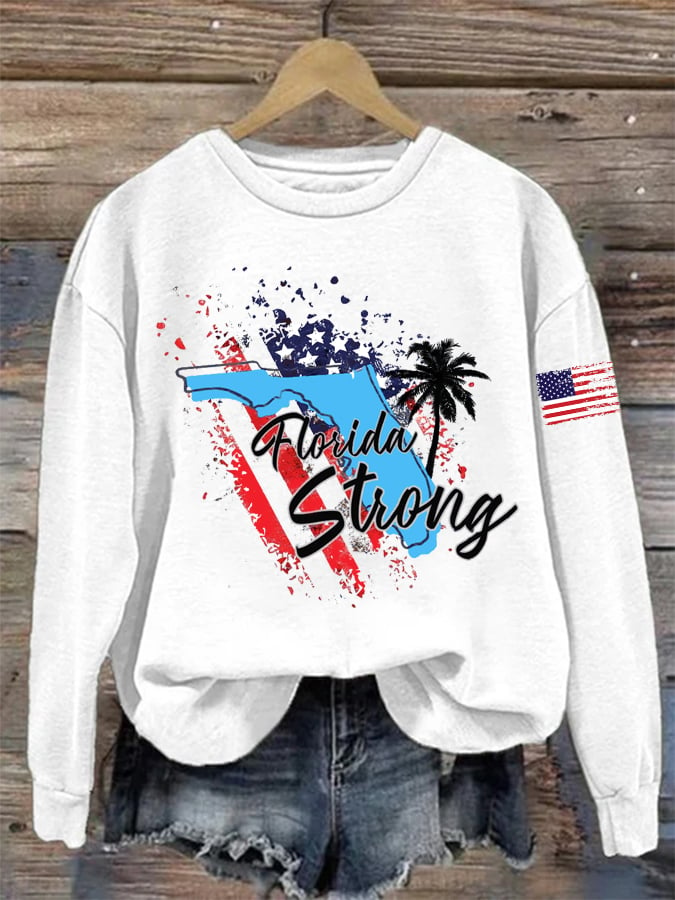 Women's Florida Strong Print Sweatshirt