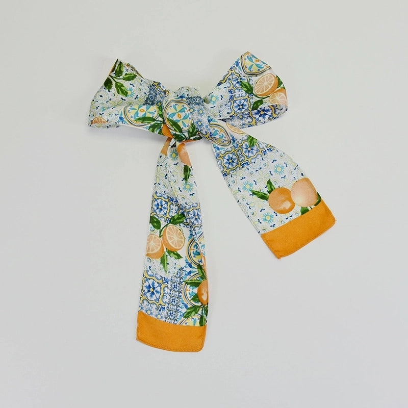 Women's Fashion Plant Fruit Imitation Cashmere Printing Cotton Linen Scarves