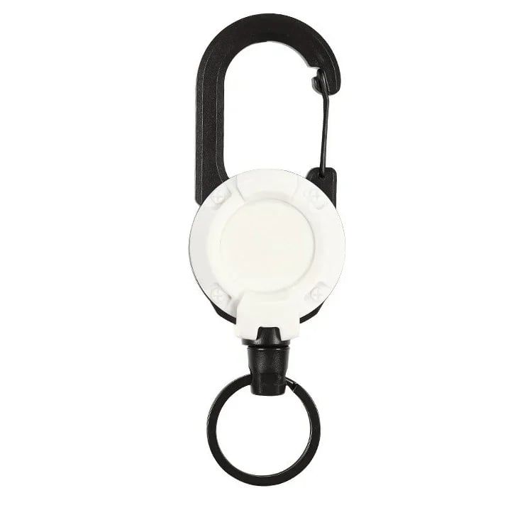 🔥Early Father's Day Hot Sale - Outdoor Automatic Retractable Nylon Rope Luya Anti-theft Tactical Keychain