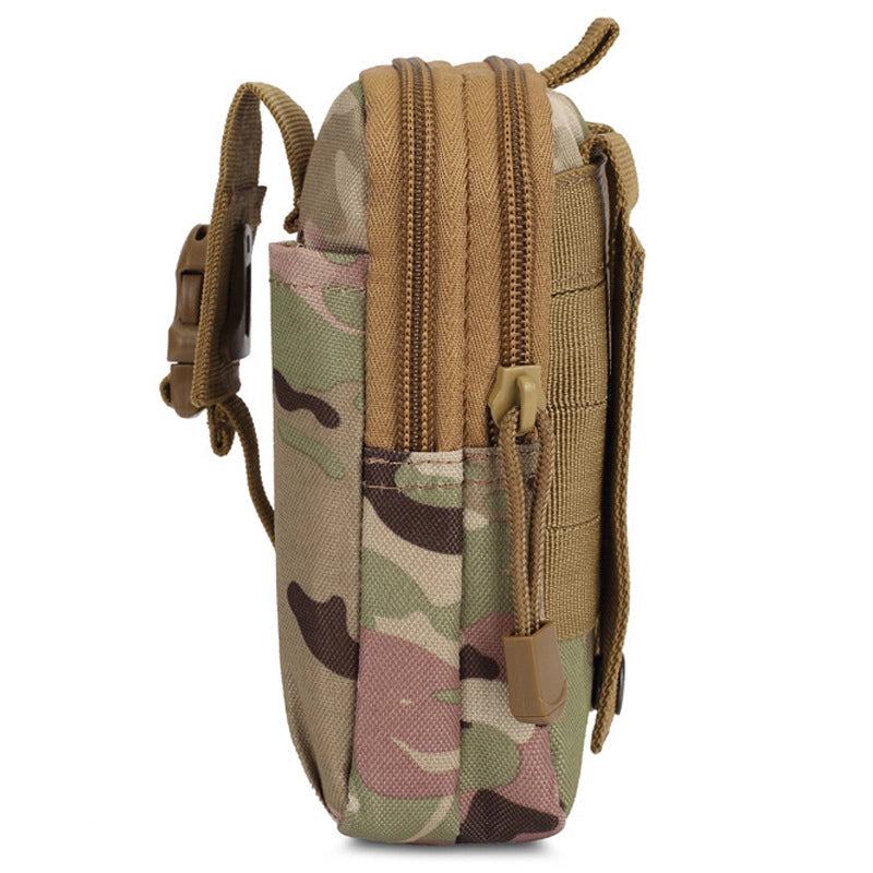 Men's Sports Solid Color Camouflage Oxford Cloth Waterproof Waist Bags