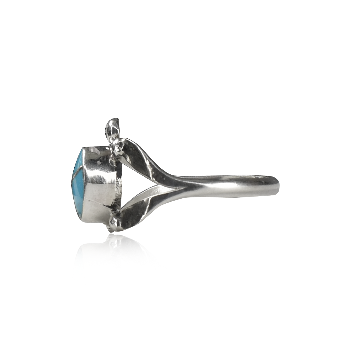 Turtle Double Pronged Ring