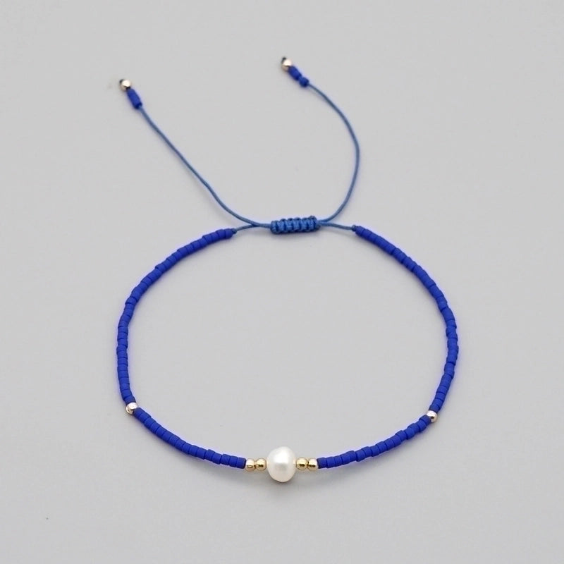 1 Piece Minimalist Circle Beaded Irregular Pearl Women's Bracelets