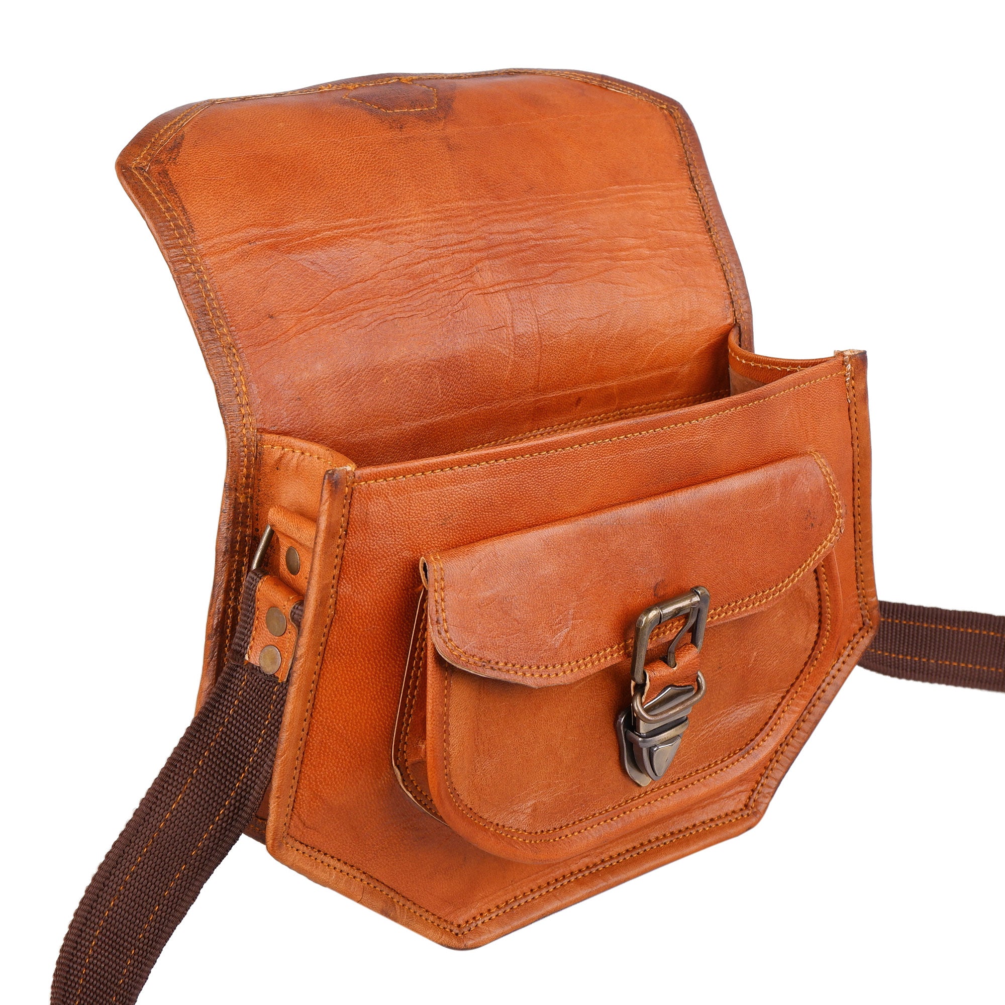 Women's Brown Real Leather Purse