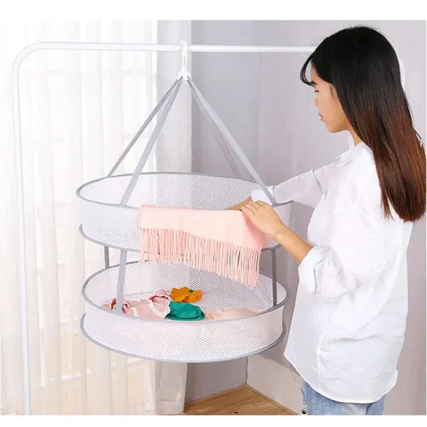 Foldable Pop Up Mesh Baskets Easy Open Laundry Clothes Hamper Basket