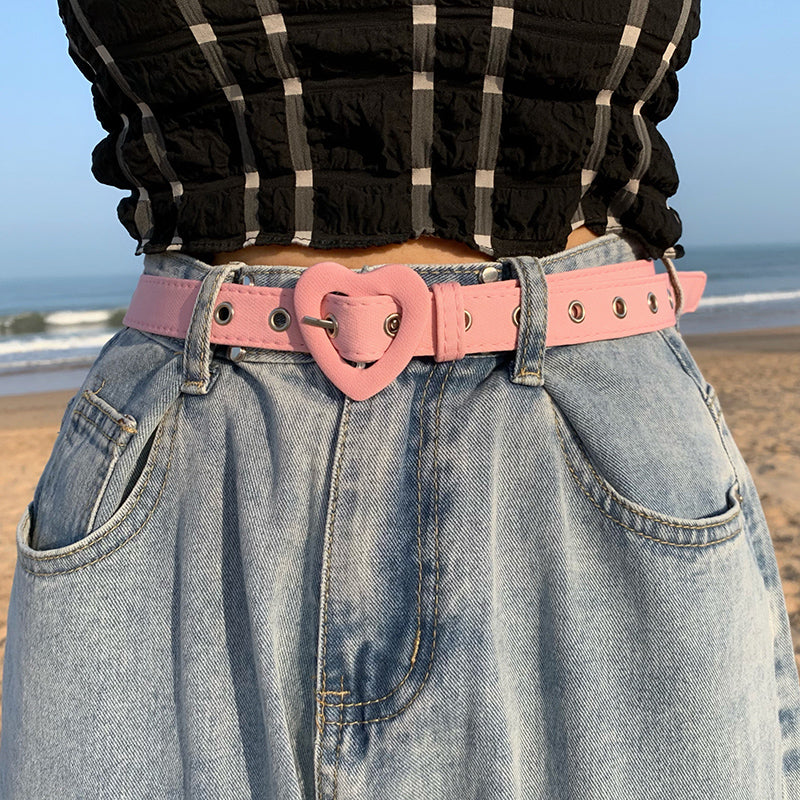 solid color heart belt  KF82618