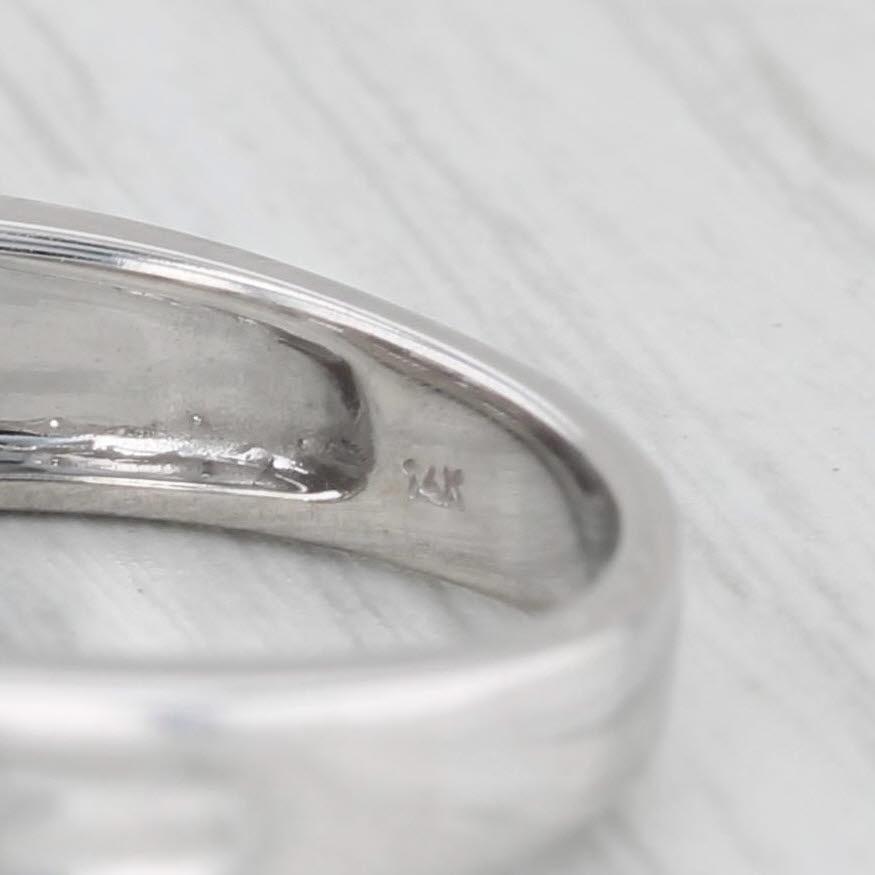 1.21ctw Round Diamond Engagement Ring 14k White Gold Size 7