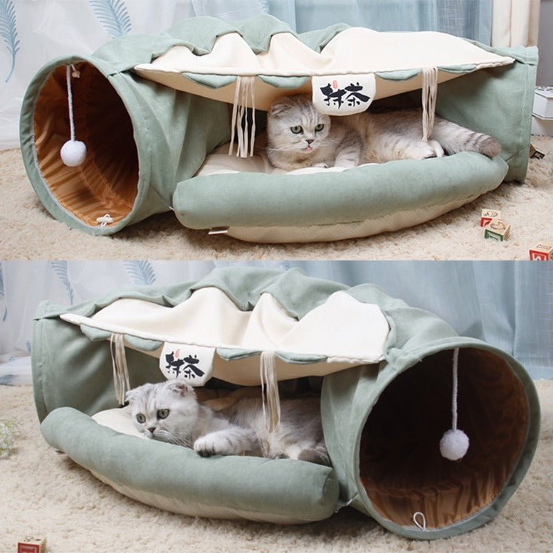 Collapsible Cat Tunnel Bed