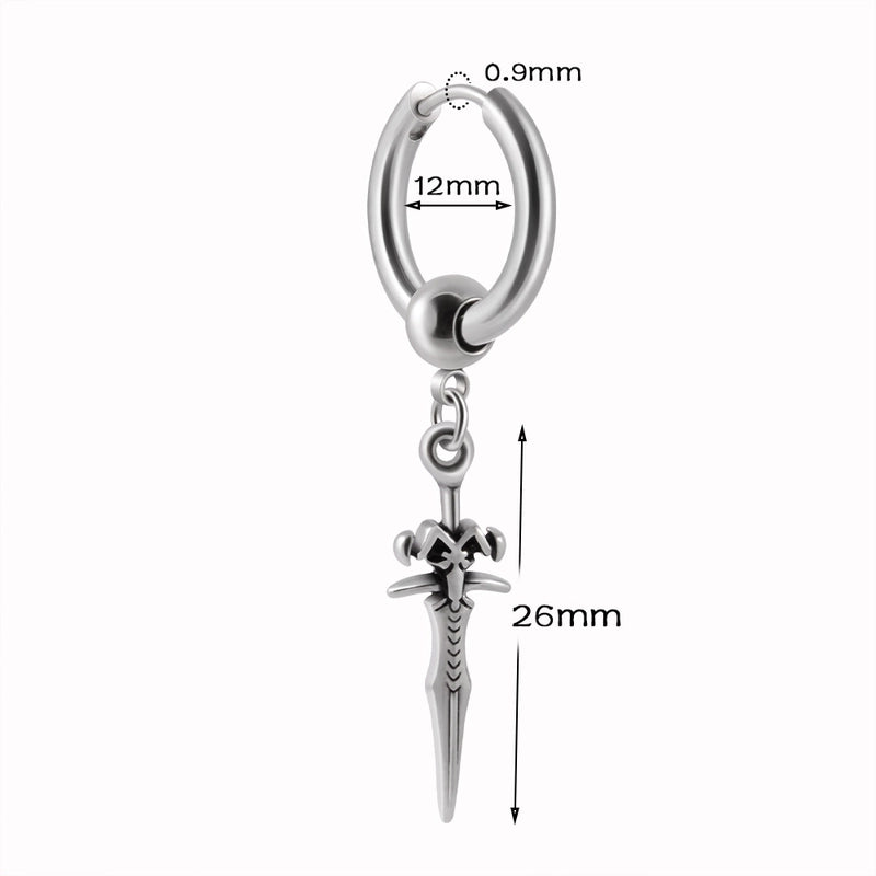 1 Piece Ear Cartilage Rings & Studs Casual Geometric 304 Stainless Steel Plating