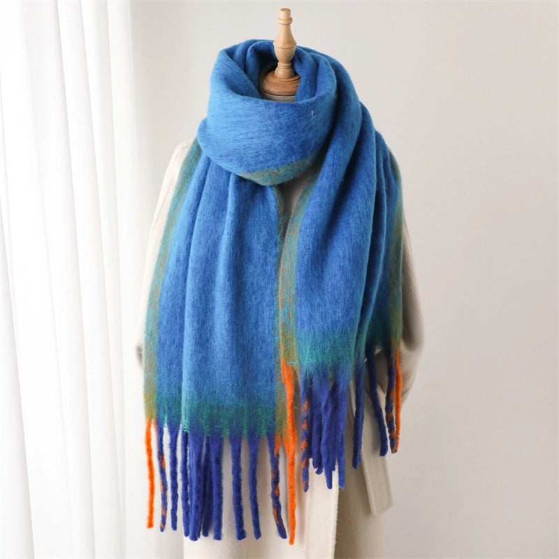 Women's Casual Tie Dye Imitation Cashmere Polyester Scarf