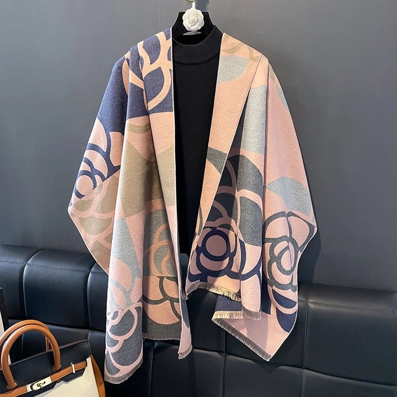 Women's Casual Vintage Style Classic Style Printing Polyester Scarf Shawl
