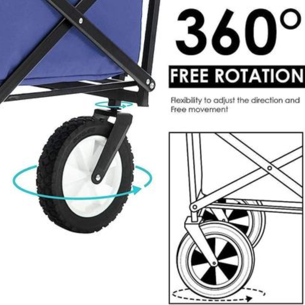 Garden Trolley . Multi-Function Portable Shopping Cart for Outdoor Camping