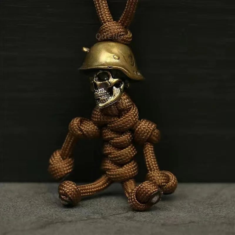 🔥Skeleton Soldier Paracord Keychain