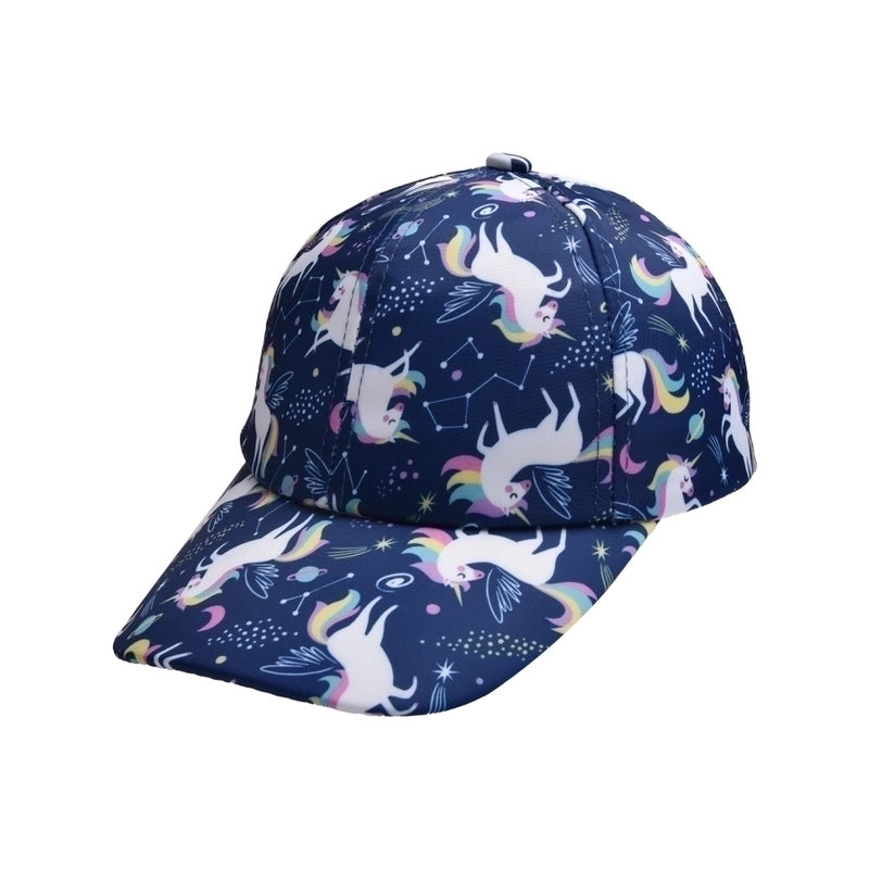 Children Unisex Basic Minimalist Gradient Color  Printing Ivy Cap