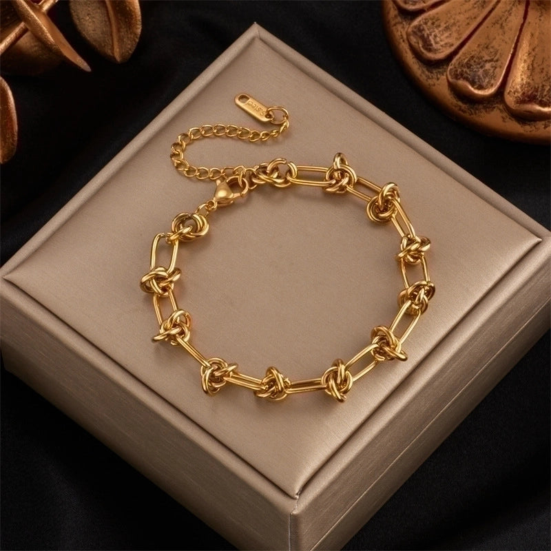 Classic Style Solid Color 304 Stainless Steel Plating Stainless Steel Jewelry Sets
