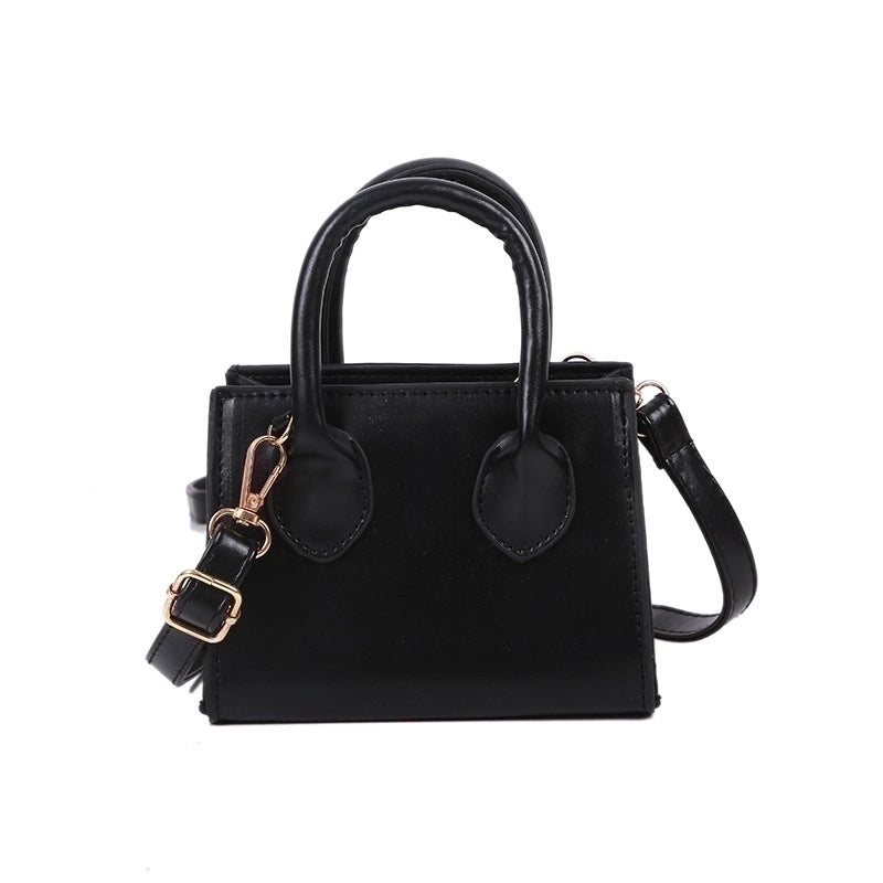 Retro Solid Color Messenger Square Bag