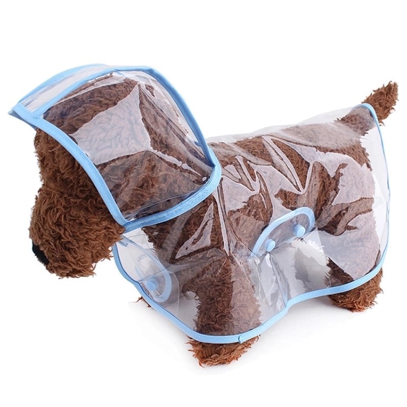 Pet Supplies Dog Raincoat Teddy Small And Medium-sized Dogs New Transparent Plastic Fashion Poncho Pet Raincoat