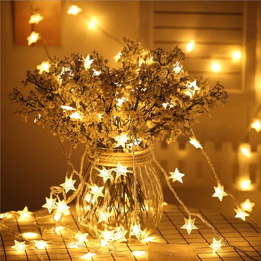 100 LED 49 FT Star String Lights