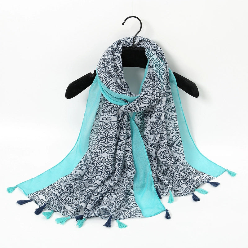 Unisex Vacation Sweet Geometric Polyester Scarf