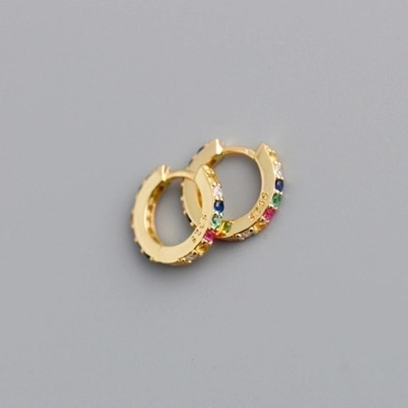 2 Pieces Minimalist Geometric Copper Plating Ear Studs 1 Pair