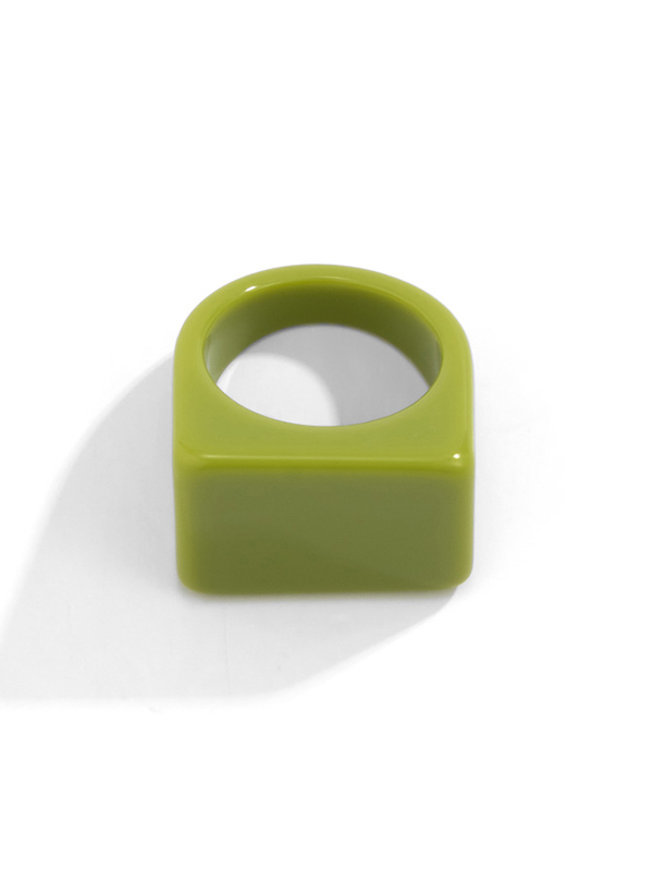 Stylish Resin 8 Colors Geometric Ring