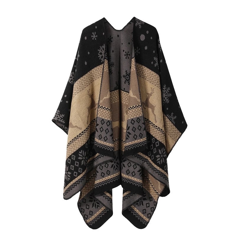 Unisex Ethnic Style Geometric Imitation Cashmere Shawl