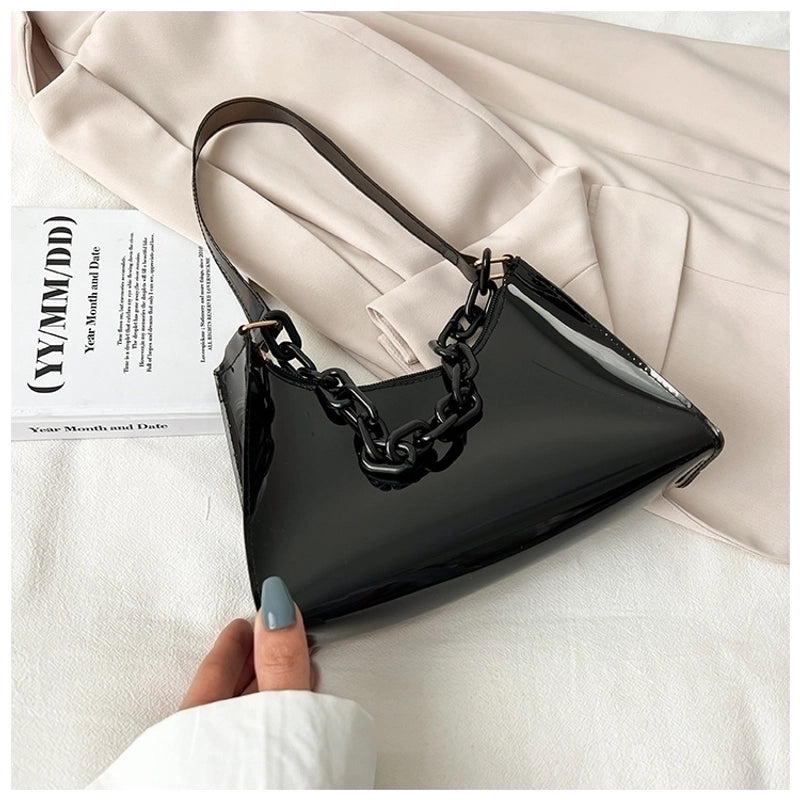 Women's Medium All Seasons Pvc Basic Underarm Bag