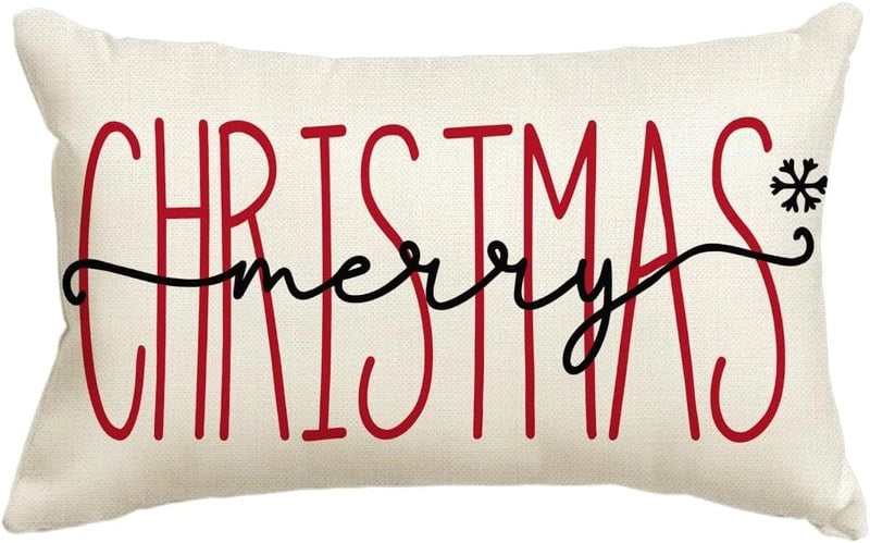 Christmas Vacation Letter Linen Pillow Cases Couch & Sofa Decor
