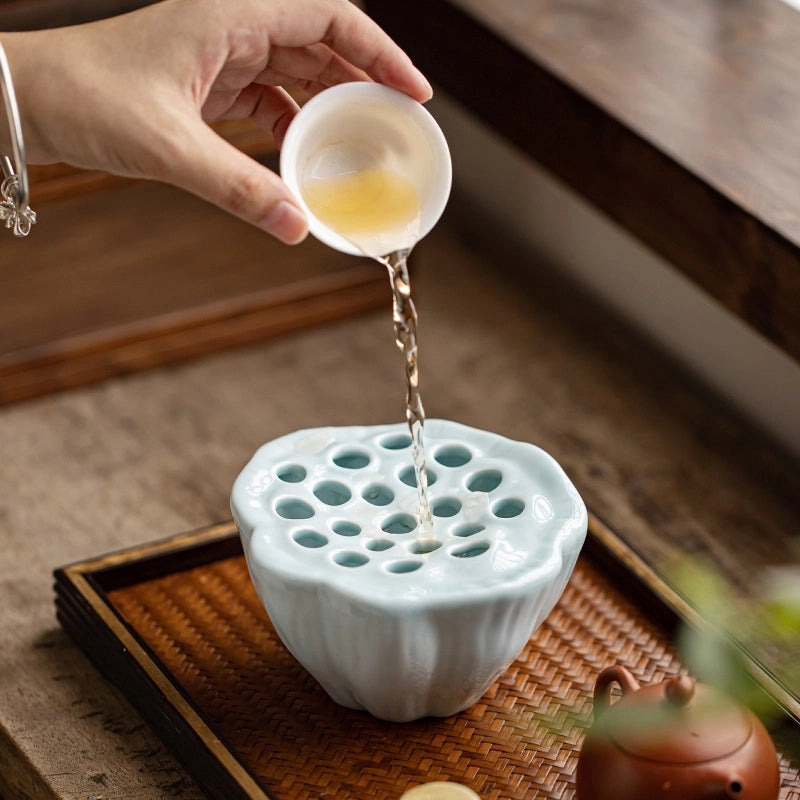 Ceramic Water Bottle Holder Small Dry Bubble Table Zen Living Room Chinese Flower Arrangement Bowl Dried Flower Flower Hydroponic Ware Ornaments