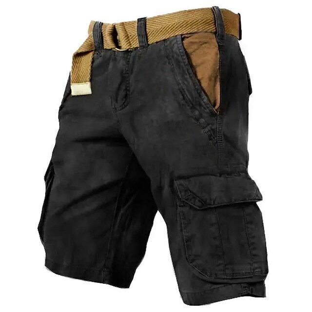 8-Pack Men's Multi Pocket Plain Short