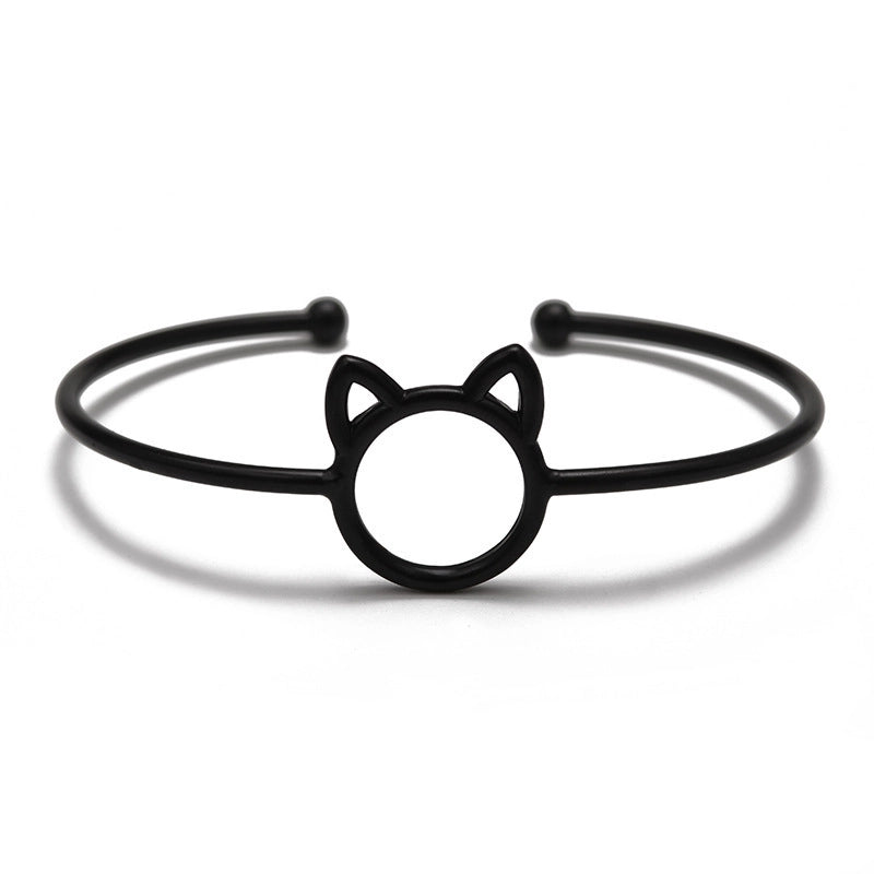 Alloy Gold Plated Silver Plated Fashion Plating Inlay Heart Shape Feather Bow Knot Bangle