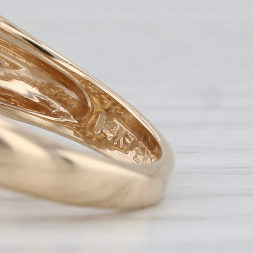 1ctw Diamond Cluster Ring 14k Yellow Gold Size 5