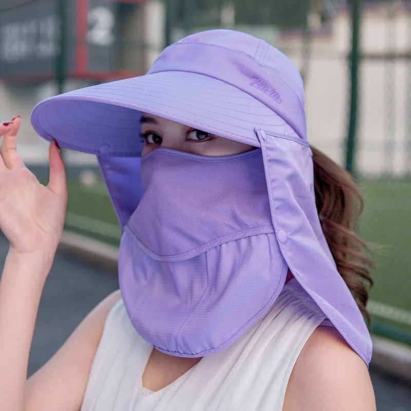 Women's Minimalist Solid Color Big Eaves Sun Hat