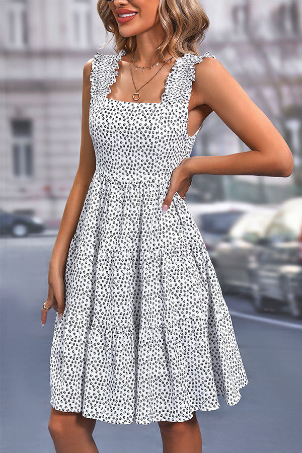 Fashion Printed Sleeveless Casual Dress