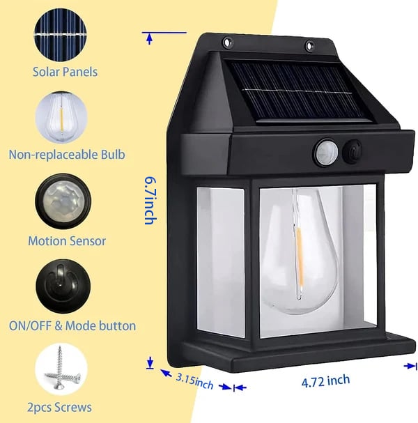 2023 New Outdoor Solar Wall Lamp