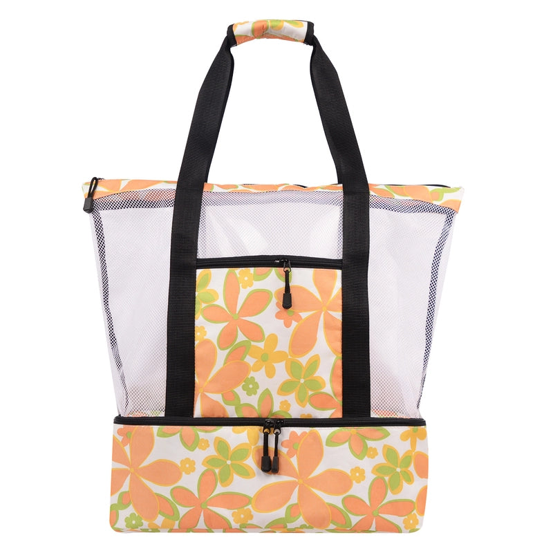 Unisex Basic Classic Style Solid Color Polyester Net Travel Bags